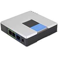 Los mejores  - Puerta de enlace VoIP- 2 puertos Adaptador de teléfono por Internet PAP2T Protocolo SIP V2 Cable RJ45 con cable de red…